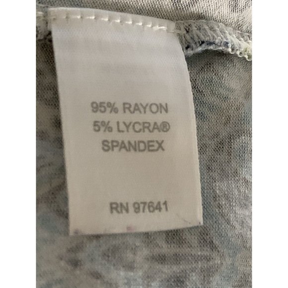 J.Jill Wearever Collection Sz MEDIUM Blue Paisley Pleated Tunic Top Stretch EUC - Picture 10 of 11